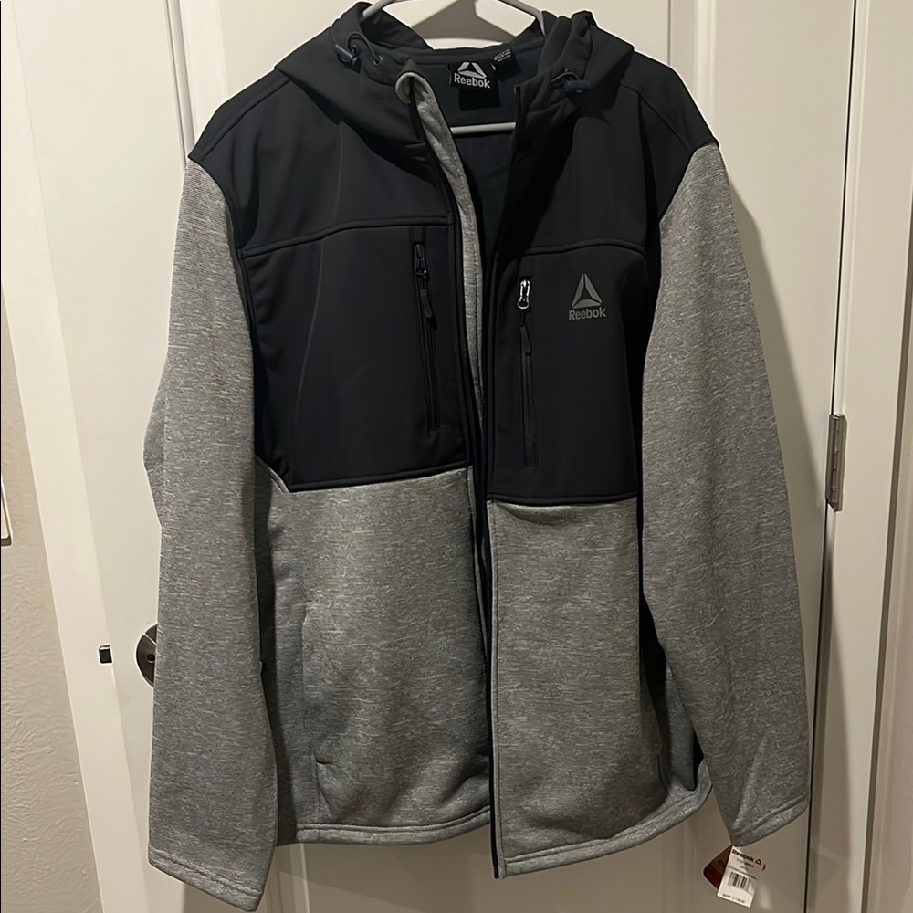 Reebok Black and Gray Lightweight Jacket